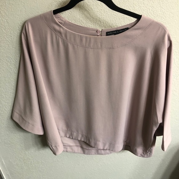 Blush blouse w/ half sleeves - Picture 1 of 1